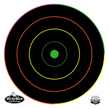136598 Birchwood Casey 35870 Dirty Bird Bull's-Eye Bullseye Tagboard Target 12" 100 Per