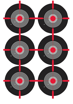 136600 Birchwood Casey 35703 Dirty Bird Multiple Bull's-Eye Bullseye Tagboard Target 12