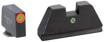 Ameriglo 136717 AmeriGlo GL291 Tall Suppressor Height Sight XL i-Dot Tritium Green with Orange O