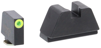 Ameriglo 136722 AmeriGlo GL681 Tall Suppressor Height Sight 2XL Tritium Green with LimeLumi Outl