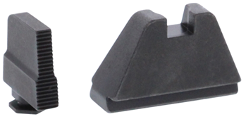 Ameriglo 136729 AmeriGlo GL507 Tall Suppressor Height Sight 5XL Black Serrated Front, Flat Black