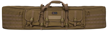 G.p.s Bag (gsm) 136860 G*Outdoors DRC55-FDE Double Rifle Case  Flat Dark Earth 600D Polyester with 2 Pa