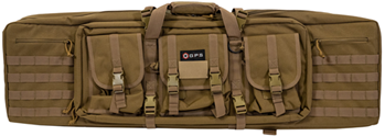 G.p.s Bag (gsm) 136862 G*Outdoors DRC42-FDE Double Rifle Case  Flat Dark Earth 600D Polyester with 2 Pa