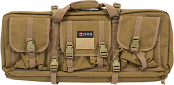G.p.s Bag (gsm) 136864 G*Outdoors DRC28-FDE Double Rifle Case  Flat Dark Earth 600D Polyester with 2 Pa