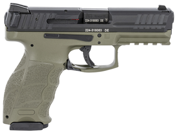 Heckler & Koch  HK 81000233 VP9  9mm Luger 4.09" 17+1 (2) Green Polymer Frame Black Steel Slide