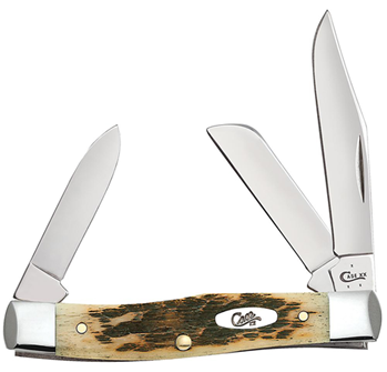 Case & Sons Cut 137072 Case 00079 Stockman  Medium 2.57"/1.88"/1.76" Folding Clip/Sheepsfoot/Pen Plain