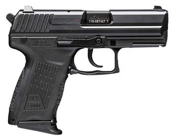 Heckler & Koch  HK 81000040 P2000 V2 LEM 9mm Luger 3.66" 10+1 (3) Black Black Steel Slide Black