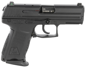 Heckler & Koch  HK 81000048 P2000 V2 LEM 40 S&W 3.66" 10+1 (3) Black Blued Steel Slide Black Int