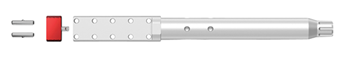 138323 Real Avid AVAR10LLVB Lug-Lok Upper Vise Block Natural 7075-T6 Aluminum with Stai