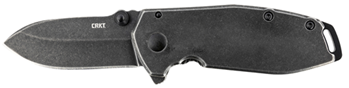 Columbia River 138437 CRKT 2493 Squid Assisted 2.37" Folding Drop Point Plain Black Stonewash 8Cr14MoV