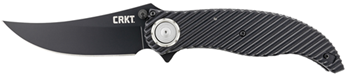 Columbia River 138439 CRKT 2640 Clever Girl  4.10" Folding Plain Black Powder Coated D2 Steel Blade/ B