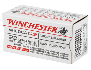 Winchester Ammu 139126 Winchester Ammo USA22LR USA Wildcat 22 LR 40 gr Lead Round Nose (LRN) 500 Bx/ 10