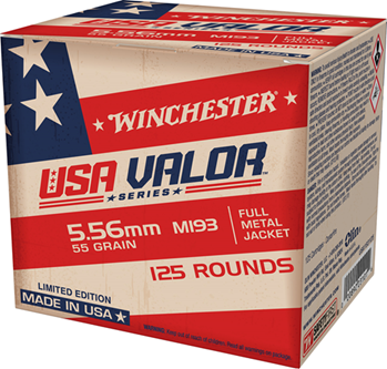 Winchester Ammu 139229 Winchester Ammo USA193125 USA Target 5.56x45mm NATO 55 gr Full Metal Jacket (FMJ