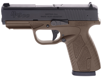 Bersa BP9DECC BPCC Concealed Carry 9mm Luger Caliber with 3.30" Barrel, 8+1 Capa