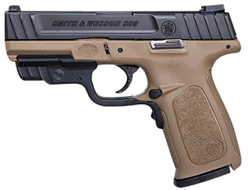 Swsc/gemtech  Smith & Wesson 12400 SD9  9mm Luger 4" 16+1 Flat Dark Earth Frame Black Armornit