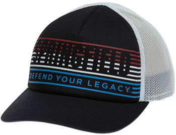 140499 Springfield Armory GEP2380 Retro 80's/90's Trucker Hat Navy/White Adjustable Sna