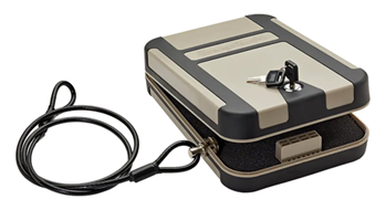Hornady Mfg Co 140583 SnapSafe 752122325 TrekLite Lock Box XL Key Entry Flat Dark Earth Steel Holds 1