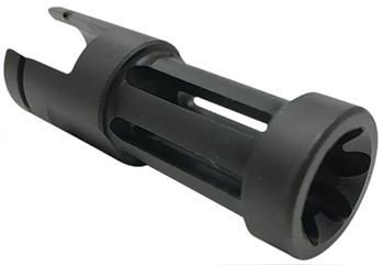 Samson Manufact 140937 Samson 04-06062-03 Flash Hider  Black Oxide Stainless Steel with 2.50" OAL & .86