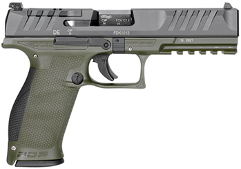 Walther Arms 2858398 PDP Optic Ready 9mm Luger 5" 18+1 Black Steel Slide Perform