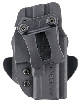 Comp-tac Victor 141408 Comp-Tac C669GL051RBKN Dual Concealment  IWB/OWB Black Kydex for Glock 19 Gen 1-