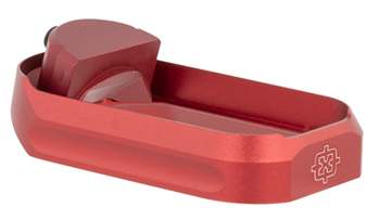 142037 Cross Armory CRGFMWRD Flared Magwell  made of Aluminum with Anodized Red Finish