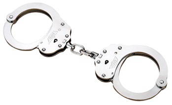 Camp Co 142312 Uzi Accessories UZI-HCEU-SC-NIJ Handcuffs NIJ Silver Steel Includes 2 Keys
