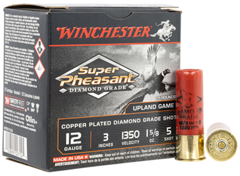 Winchester Ammu 142838 Winchester Ammo SPDG1235 Super Pheasant Diamond Grade 12 Gauge 3" 1 5/8 oz 5 Sho