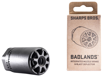 143001 Sharps Bros BAD01 Badlands  Black 17-4 Stainless Steel with 1/2"-28 tpi Threads,
