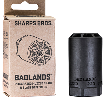 143002 Sharps Bros BAD02 Badlands  17-4 Stainless Steel with 5/8"-24 tpi Threads 2.75"L
