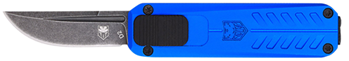 Cobra Enterpris 143120 CobraTec Knives CALI928SBBLUDNS California 928SB 1.75" OTF Drop Point Plain Ston