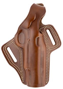 143406 Galco FL212R Fletch Belt Holster High Ride Style made of Leather with Tan Finish