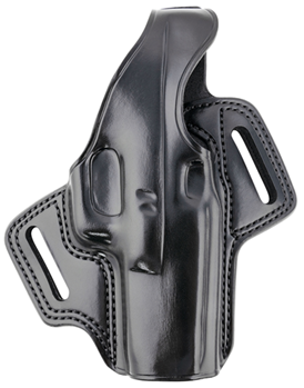 143408 Galco FL224RB Fletch Belt Holster High Ride Style made of Leather with Black Fin
