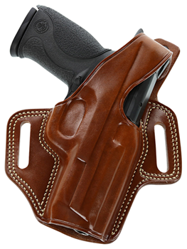 143411 Galco FL652R Fletch Belt Holster High Ride Style made of Leather with Tan Finish