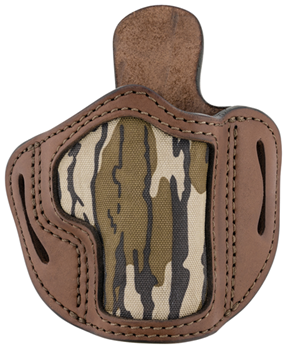 1791 Gun Leathr 143419 1791 Gunleather MOBH21BRWR BHC Belt Holster OWB Mossy Oak/Brown Leather Fits S&W