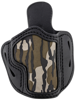 1791 Gun Leathr 143420 1791 Gunleather MOBH21SBLR BH2.1 Concealment Holster OWB Stealth Black/Mossy Oak
