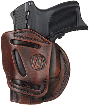 1791 Gun Leathr 143437 1791 Gunleather 4WH3VTGR 4 Way Concealed Carry Vintage Brown Leather, IWB/OWB De