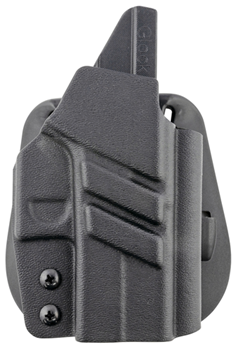 1791 Gun Leathr 143443 1791 Gunleather TACPDHOWBG43XMOSBLKR Tactical Kydex Paddle Holster OWB Style wit