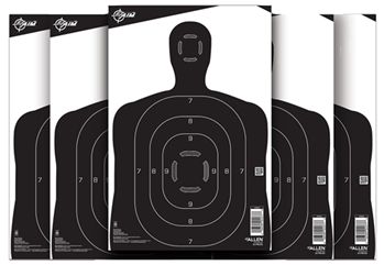 Allen 143509 EZ-Aim 15447 Silhouette  Silhouette Paper Hanging 12" x 18" Black/White 25 Per P