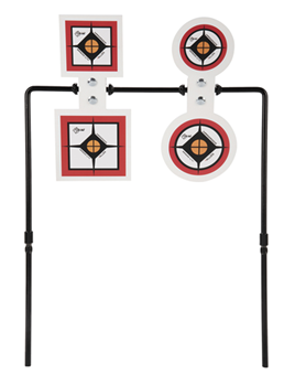 Allen 143522 EZ-Aim 15593 Hardrock Spinner Target Black/Red/White AR500 Steel Circle Square S