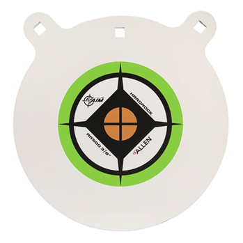Allen 143526 EZ-Aim 15599 Hardrock Gong 12" Pistol/Rifle Black/Green/White AR500 Steel Gong 0