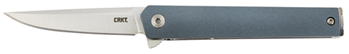 Columbia River 143731 CRKT 7095 CEO Compact 2.61" Folding Plain Satin 4116 Stainless Steel Blade/ Blue