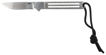 Columbia River 143736 CRKT 7524 Testy  2.38" Fixed Drop Point Plain Satin 420J2 SS Blade Skeletonized