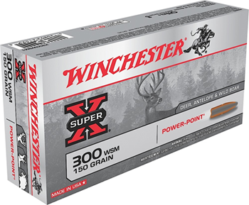 Winchester Ammu 14374 Winchester Ammo X300WSM1 Super-X 300 Winchester Short Magnum 150 GR Power-Point