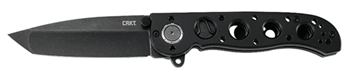 Columbia River 143743 CRKT M16-02DB M16 02DB 3.12" Folding Tanto Plain Black Stonewashed D2 Steel Blad