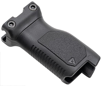 143889 Strike Industries AR-CMAG-RAIL-L-BK Angled Vertical Grip Long Black Polymer with