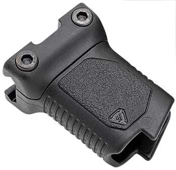 143891 Strike Industries AR-CMAG-RAIL-S-BK Angled Vertical Grip Short Black Polymer wit
