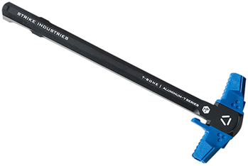 144006 Strike Industries AR-TBCH-223-BK-BLU T-Bone Charging Handle .223/5.56x45mm Nato