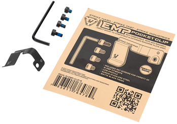144025 Strike Industries EMP-CLIP-R Magazine Pocket Clip  Stainless Steel Black for SI