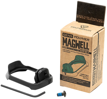 144029 Strike Industries G5-MAGWELL-19 Flared Magwell  Black Polymer for Glock 19 & 23