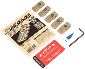 144048 Strike Industries LINK-COVER-FDE LINK Cover  Flat Dark Earth Polymer for M-lok &